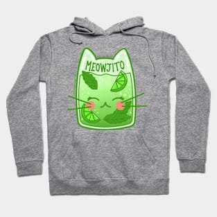 Meowjito Kawaii Mojito Cat Drink Hoodie